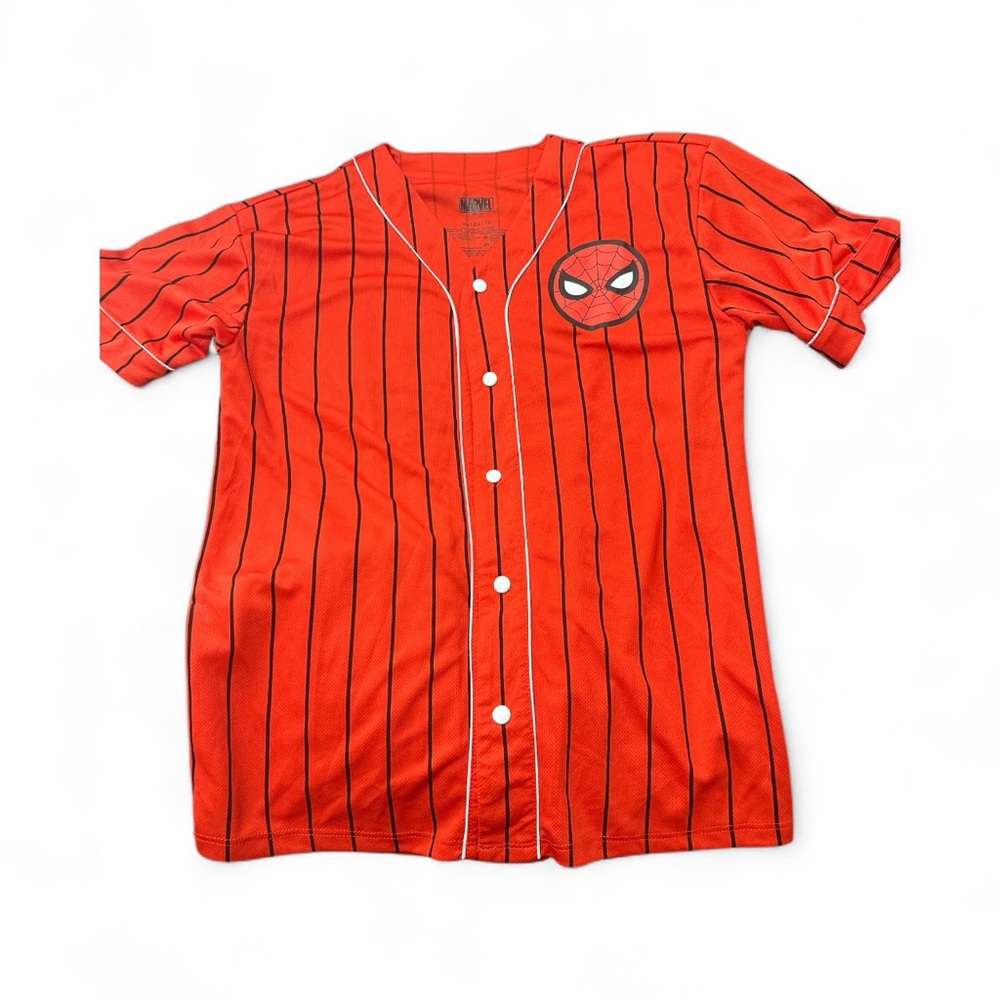 Spider-Man Red Kids Baseball Shirt Size XL